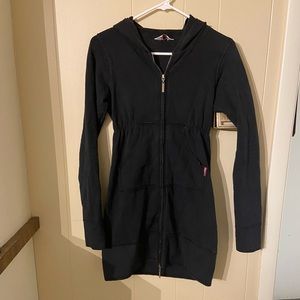 Hardtail long sweatshirt cinched waist